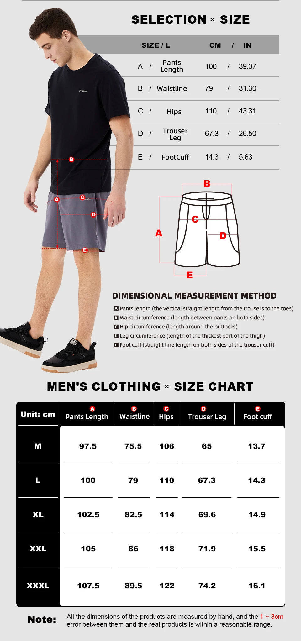 Baasploa Men Quick-Drying Sport Shorts Summer Soft Breathable Fitness Sweatpants Male Casual Training Elastic Five-Point Pants