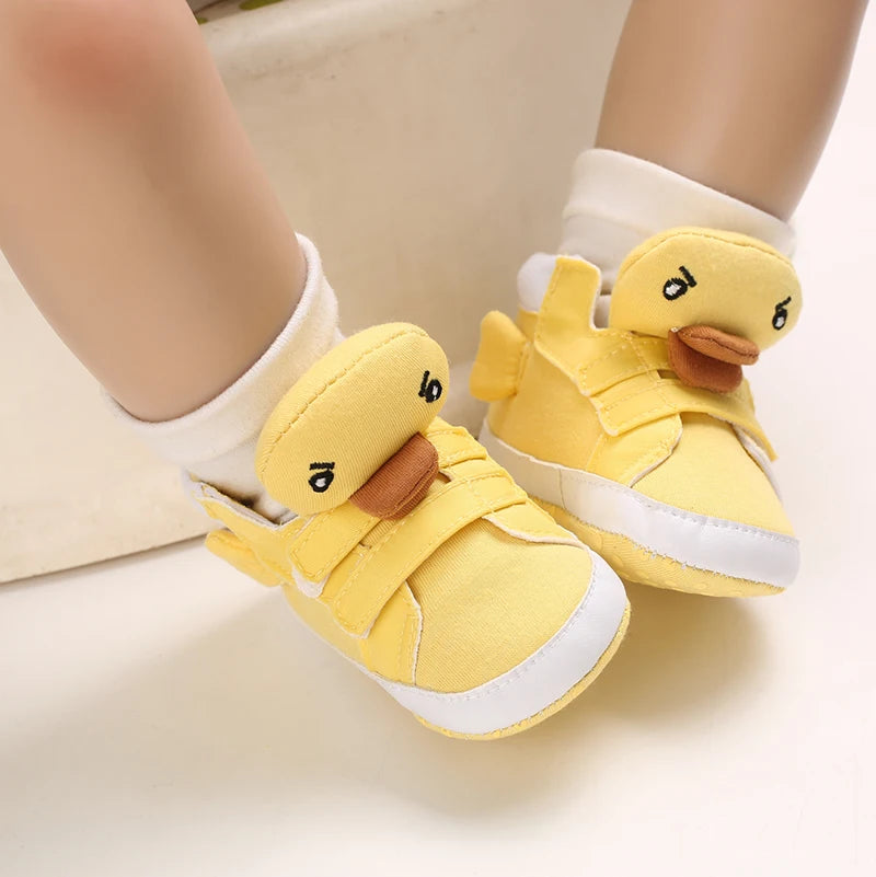 Baby Canvas Classic Casual Shoes Newborn Baby PU Leather Multi-Color Sneakers Non-Slip Cloth Bottom For Boys Girls First Walkers