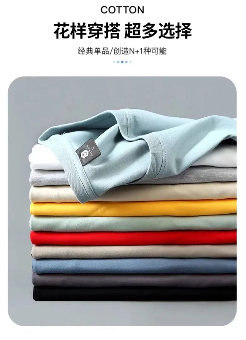 Newly Summer T-Shirts Men Women Skin Friendly Cotton Tshirt Male Basic Solid Tee Shirt Female Soft Plain Tee Tops Japan S-5XL