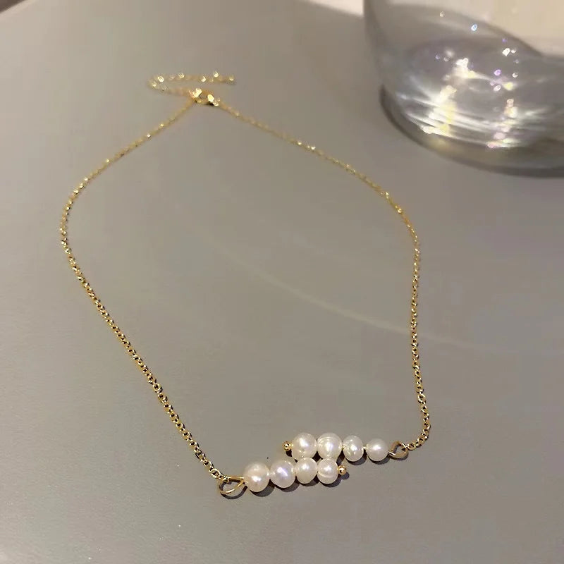 Fashion Trend Unique Design Elegant Exquisite Simple Zircon Star Snake Bone Chain Necklace Women Jewelry Party Gift Wholesale