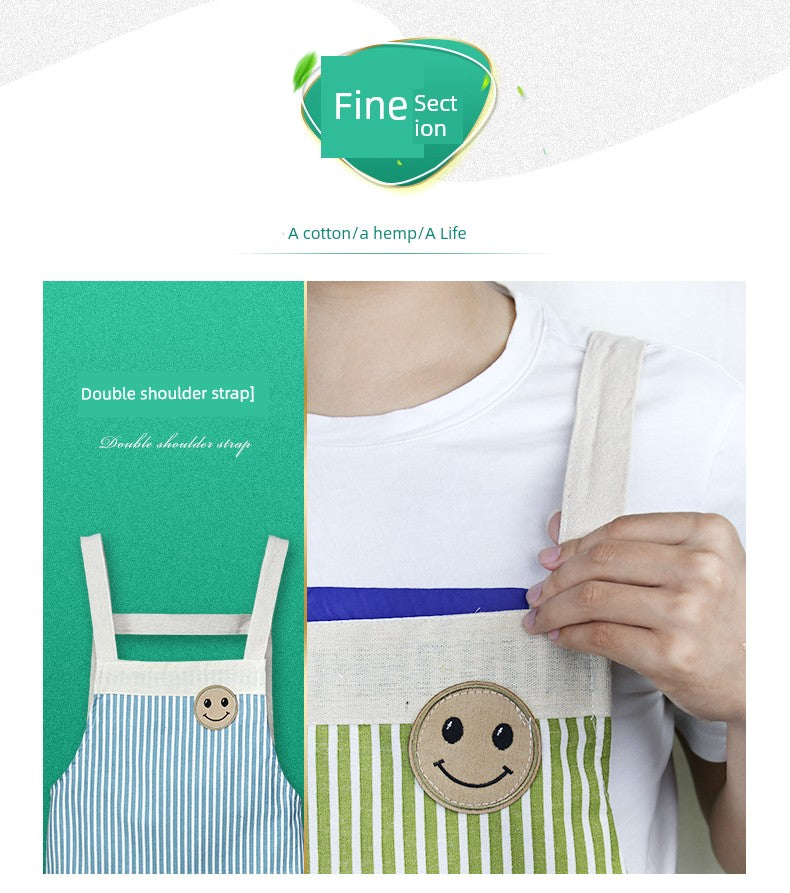 For Home Kitchen Waterproof Dining Internet Celebrity Young Apron