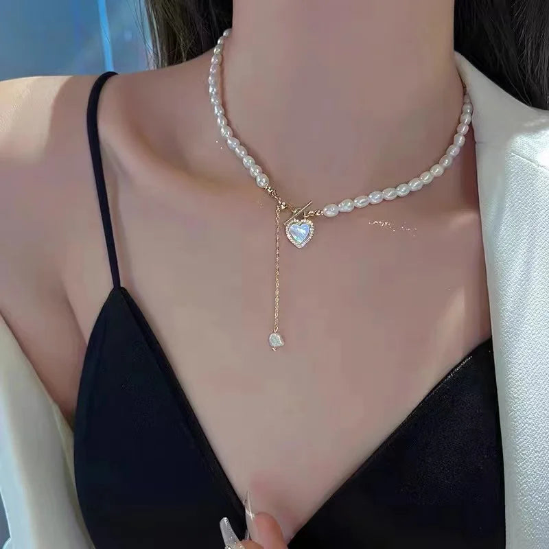 Fashion Trend Unique Design Elegant Exquisite Simple Zircon Star Snake Bone Chain Necklace Women Jewelry Party Gift Wholesale