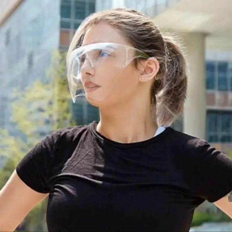 2024 New Sunglasses Women Men Protective Faceshield Glasses Goggles Full Face Covered Spherical Len Anti-Spray Safety Sunglasses