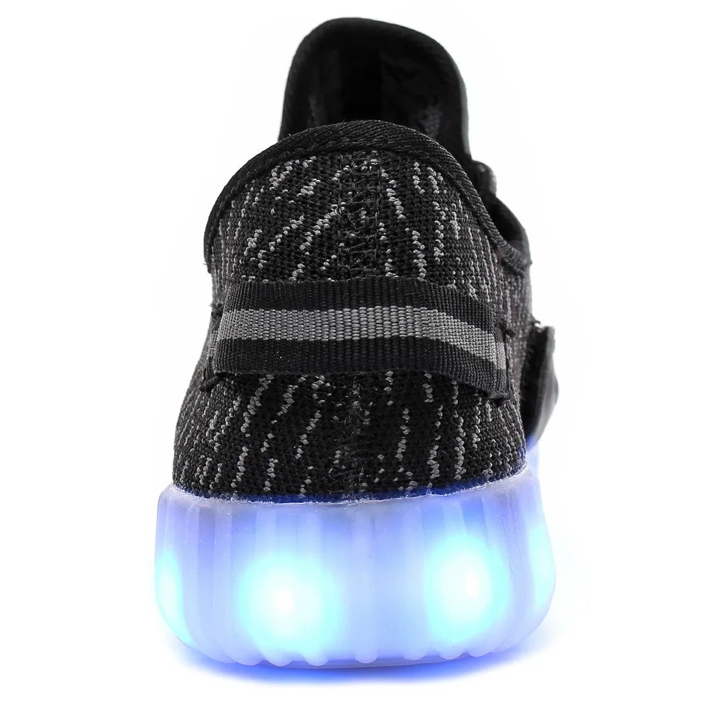 Men & Women LED  Shoes USB Rechargeable Breathable Fashion Adult Sneakers Large Size 35-46