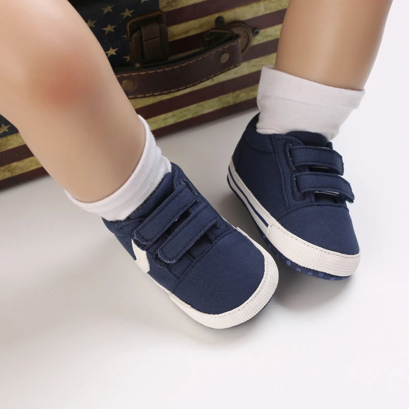 Lucky Blue Four Seasons Baby Soft Sole Walking Shoes for 0-1 Year Old Boys Casual Lightweight Sports Shoes Indoor Walking Shoes