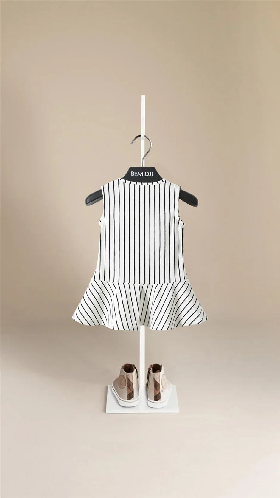 Baby Girl Dress Summer Toddler Kids Dress Baby Striped Dresses Navy Bow Children Birthday Party Dress Baby Girl Clothes 1-6Y