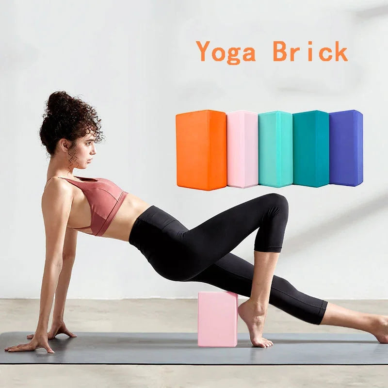 Gym Blocks Foam Brick Training Exercise Fitness Set Tool Yoga Bolster Pillow Cushion Stretching Body Shaping Yoga Blocks