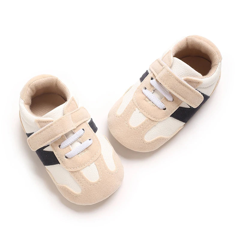 Newborn Baby Sneakers Letter Patchwork Baby Casual Shoes Anti-slip Hundred Toddler Baby Boys Girls Shoes 0-18 Months