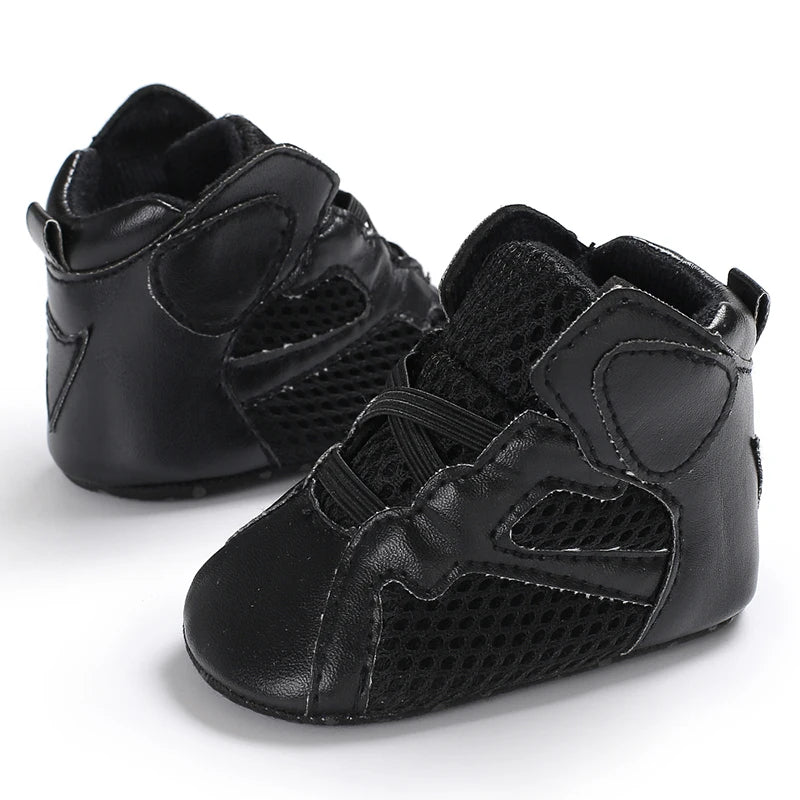 0-18 Months Newborn Baby Shoes for Boys Fashion Basketball Sports Shoes Soft Sole Comfortable Baby Walking Shoes