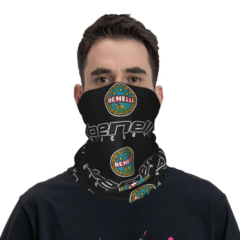 BENELLI MOTORCYCLE DESIGNS Bandana Neck Gaiter Printed Mask Scarf Multi-use Balaclava Hiking for Men Women Adult Breathable