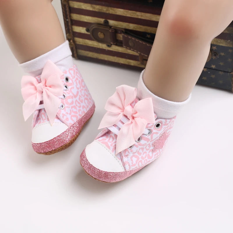 Baby Canvas Classic Casual Shoes Newborn Baby PU Leather Multi-Color Sneakers Non-Slip Cloth Bottom For Boys Girls First Walkers