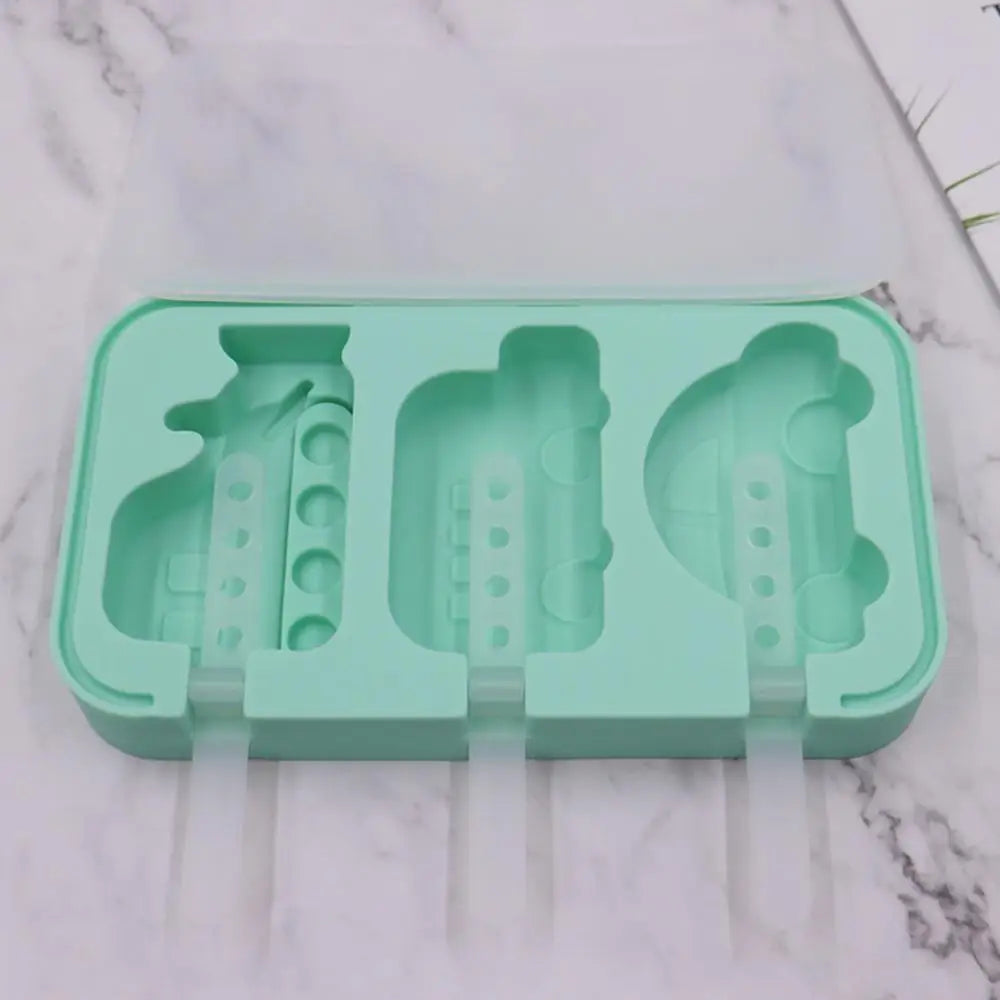 3 Cavities Frozen Popsicle Mold Kitchen Gadgets Kitchen Accessories Ice Cream Mold Popsicle Mold Ice Cream Mold for home