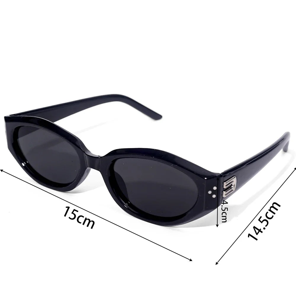 Y2K Retro Cat Eye Small Square Sunglasses Women Girls  Sunglass Fashion Eye Glasses Mirror Goggles Men Punk Sports Sunglasses