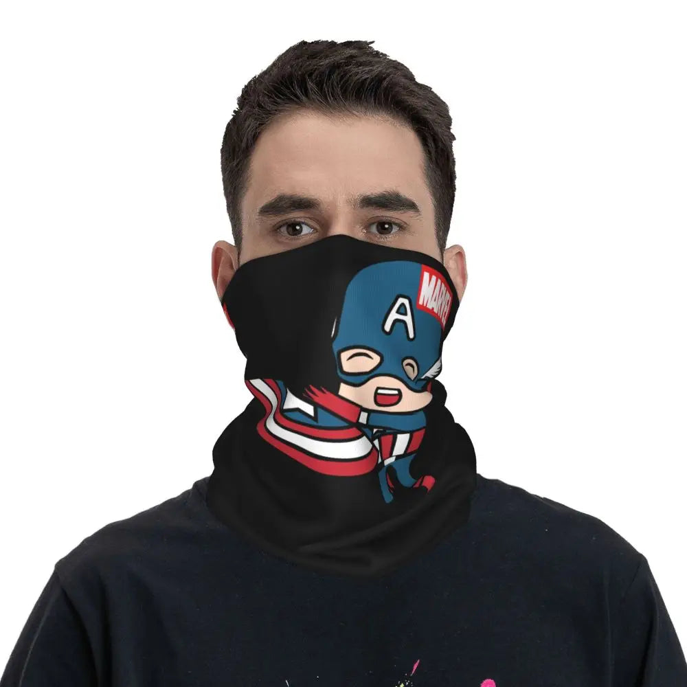 Limited Edition Bandana Neck Gaiter Motorcycle Club Marvel Face Scarf Cycling Face Mask Hiking Unisex Adult All Season