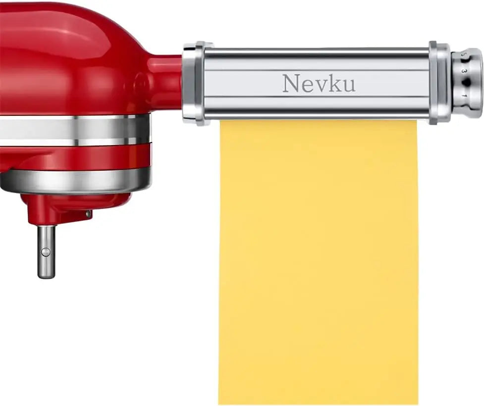 Maker Attachments Set for all KitchenAid Stand Mixer, including Pasta Sheet Roller, Spaghetti Cutter, Fettuccine Cutter by Nevku