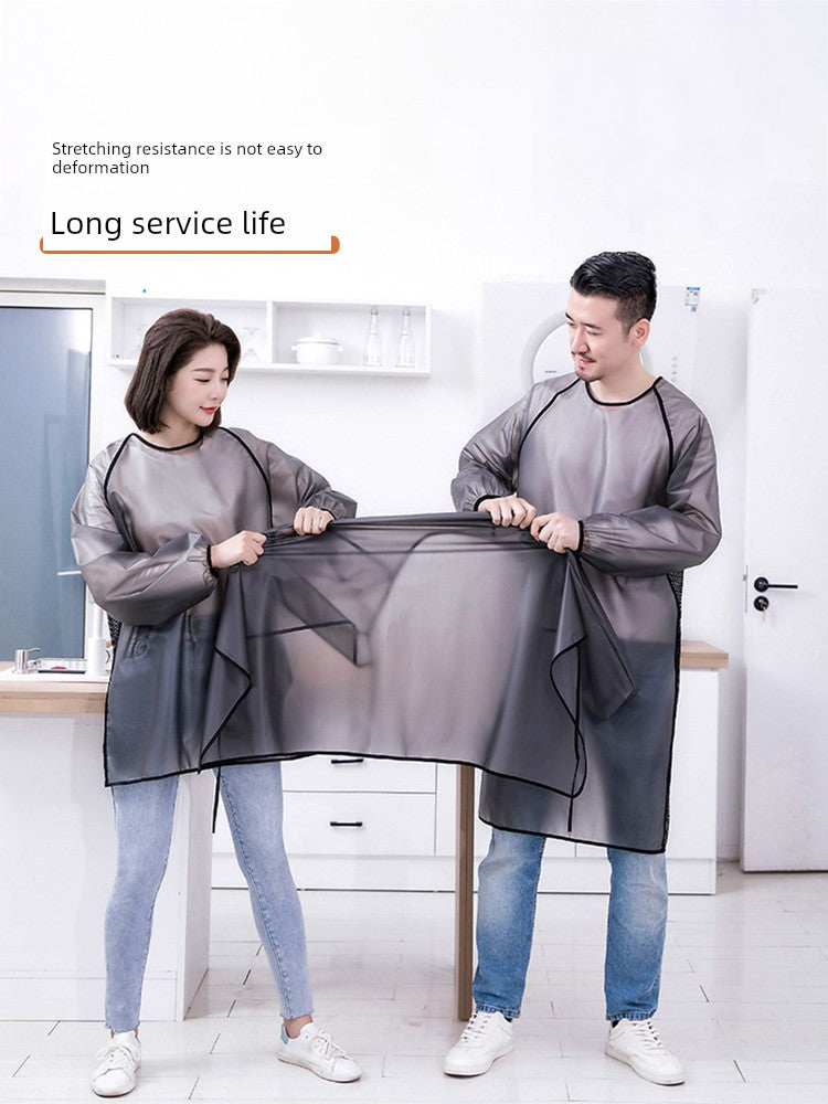 Oil-Proof Kitchen Household Catering Men Long Sleeve Apron