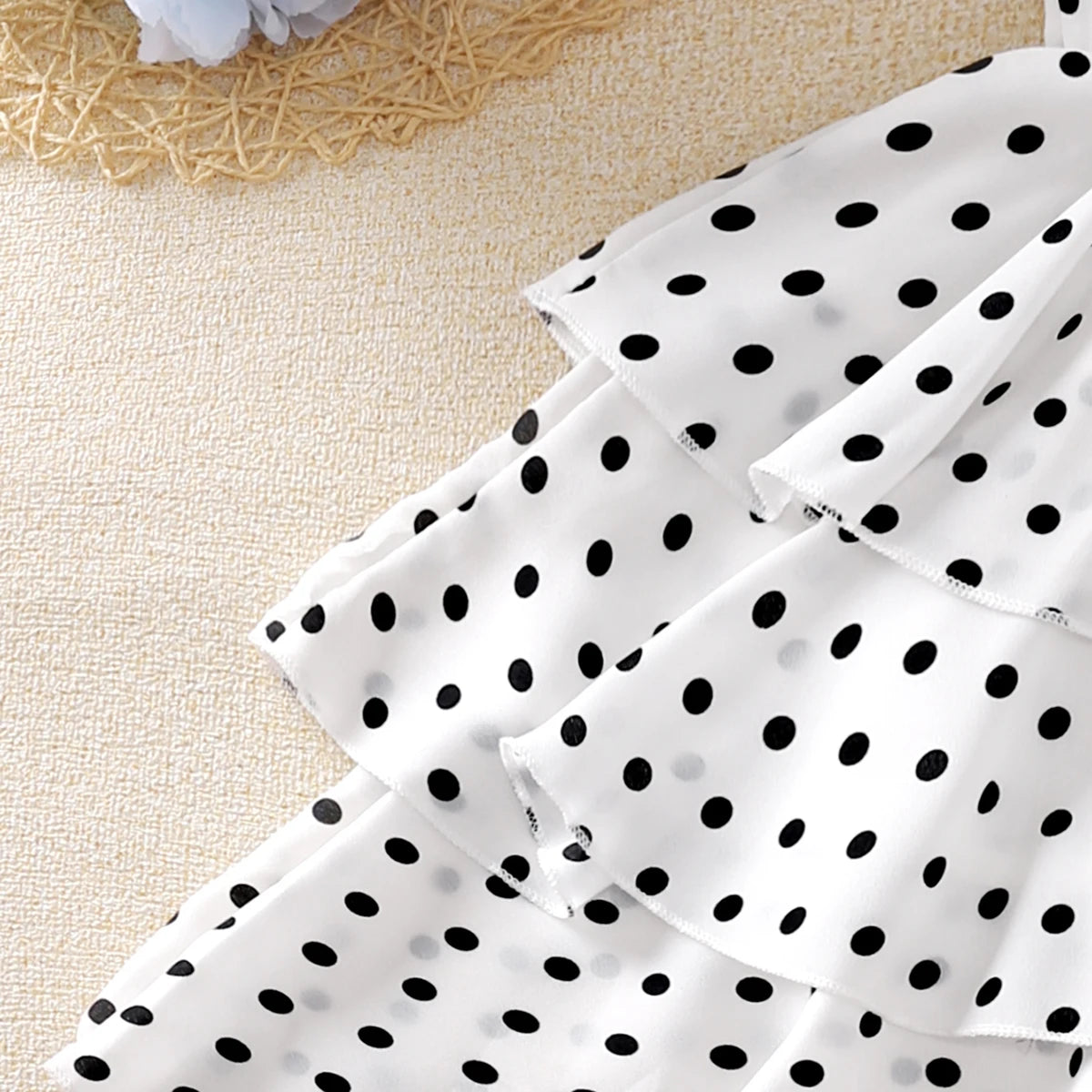 Dress Kids Girls 4-12 Years Black Polka Dot Dress For Girls Stylish Girls Vacation Holiday Clothes Kids Clothes Dress