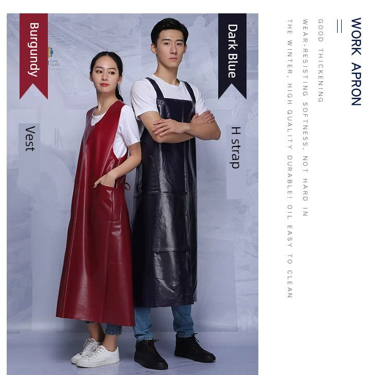 Vest-Style Long Beef Tendon Acid and Alkali Resistant Waterproof Apron