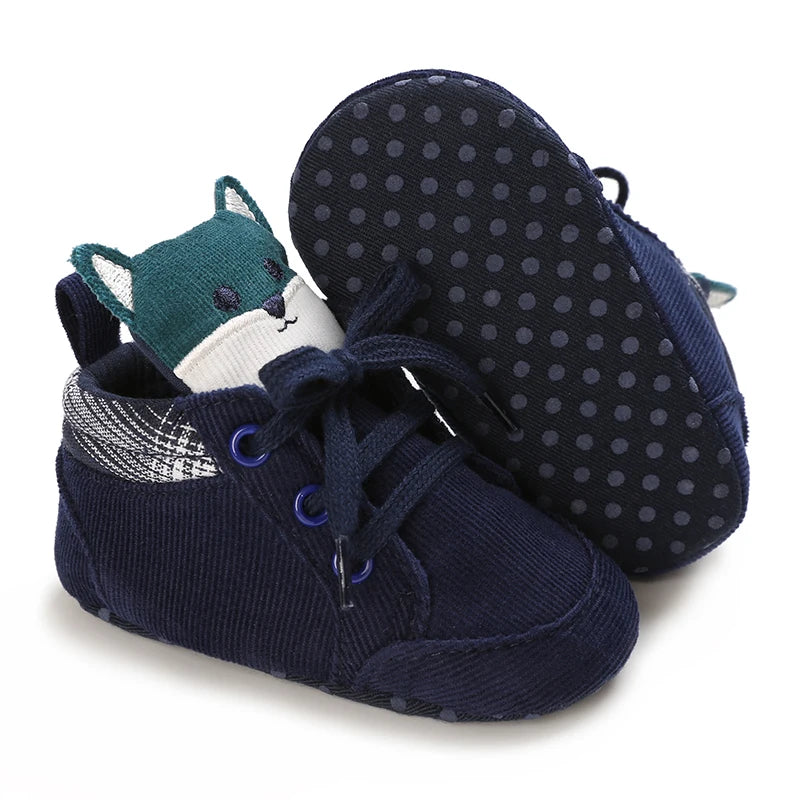 Lucky Blue Four Seasons Baby Soft Sole Walking Shoes for 0-1 Year Old Boys Casual Lightweight Sports Shoes Indoor Walking Shoes