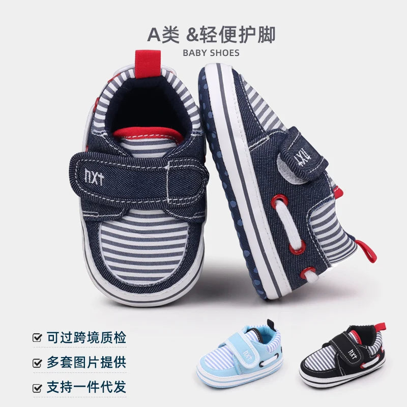 Baby Shoes Spring and Autumn Prewalking Sneaker for Boys and Girls 0-9-18 Months Sport Shoe Classical Style 2024 Fashion BZZ3246