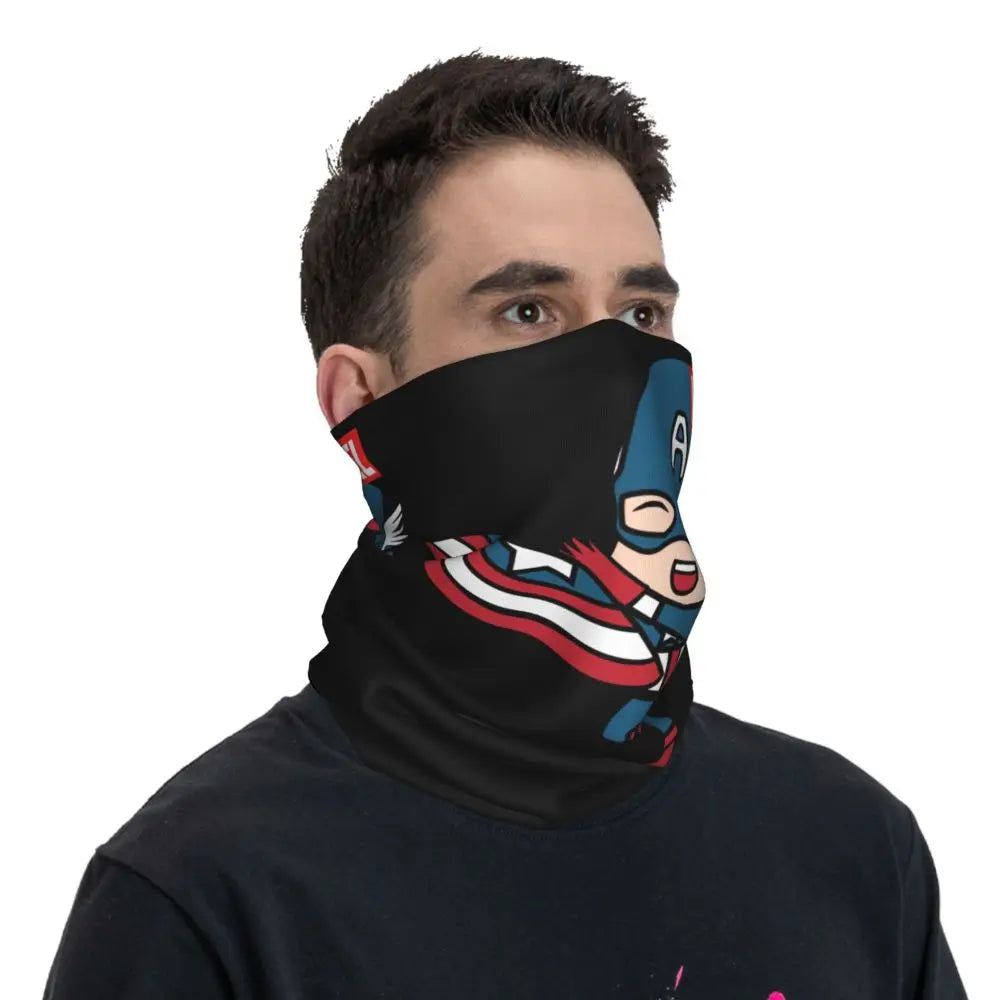 Limited Edition Bandana Neck Gaiter Motorcycle Club Marvel Face Scarf Cycling Face Mask Hiking Unisex Adult All Season