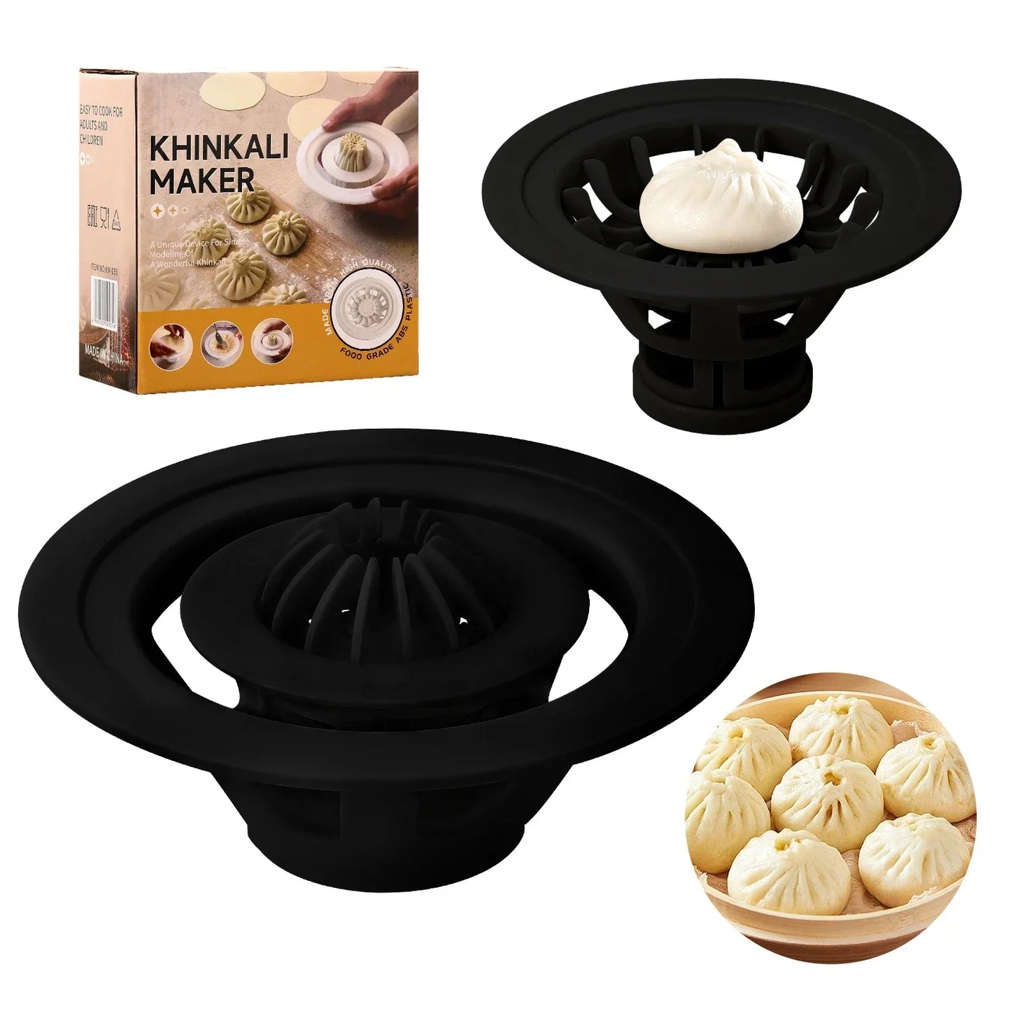 Baozi Maker Machine Chinese Baozi Mold DIY Pastry Pie Dumpling Making Mould Plastic Kitchen Gadget Tool Culinary Exploration