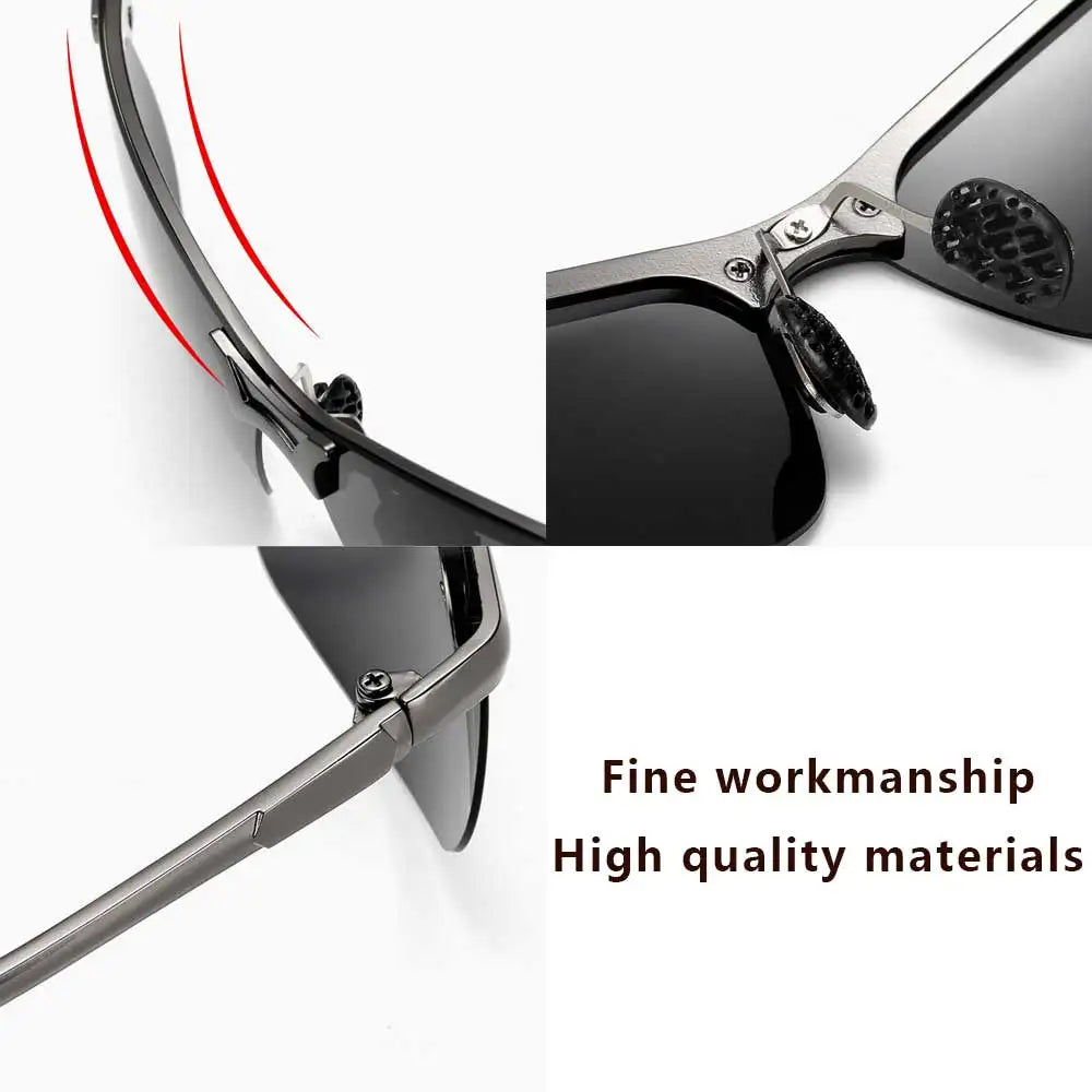 Photochromic Sunglasses Men Polarized Driving Chameleon Glasses For Car Glasses For Drivers Steampunk Anti-headlights For Cars