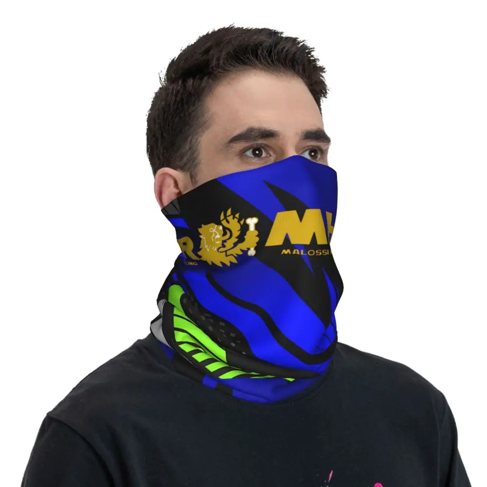 Quirky Motocross Bandana Neck Cover Printed Malossi Wrap Scarf Running Unisex Adult Winter