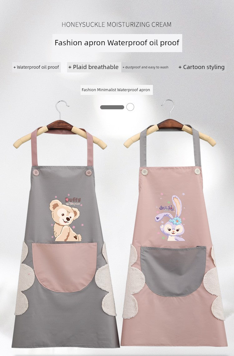 For Home Kitchen Waterproof Fashion Japanese Style Erasable Hand Apron