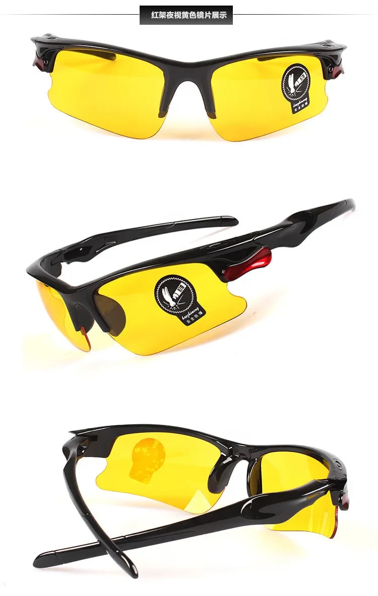 Car Motocycle Night Vision Goggles Men Women Anti-glare Safety Driving Outdoor Cycling Riding Skiing Eye Protection Sun Glasses