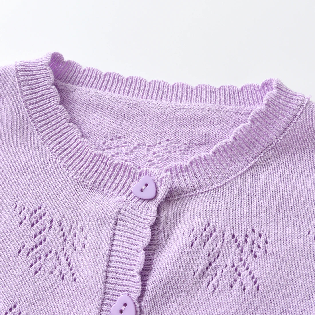 Children Clothing Girls' Knitted Cardigan Thin Spring and Autumn Baby Sweater Coat Cotton Thread Children's Outerwear Top