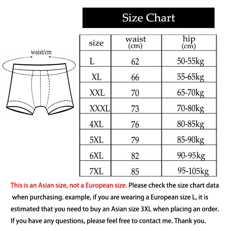 5pcs/Lot 7XL 100%Cotton Men Briefs Men's Underwear Male Briefs Underpants for Men Panties Mens Pant Men Shorts Comfort Pattern