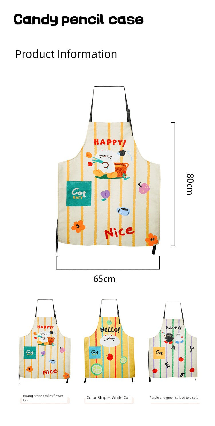 April For Home Kitten Pattern Cartoon Outdoor Kitchen