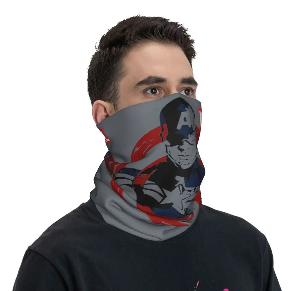 Limited Edition Bandana Neck Gaiter Motorcycle Club Marvel Face Scarf Cycling Face Mask Hiking Unisex Adult All Season