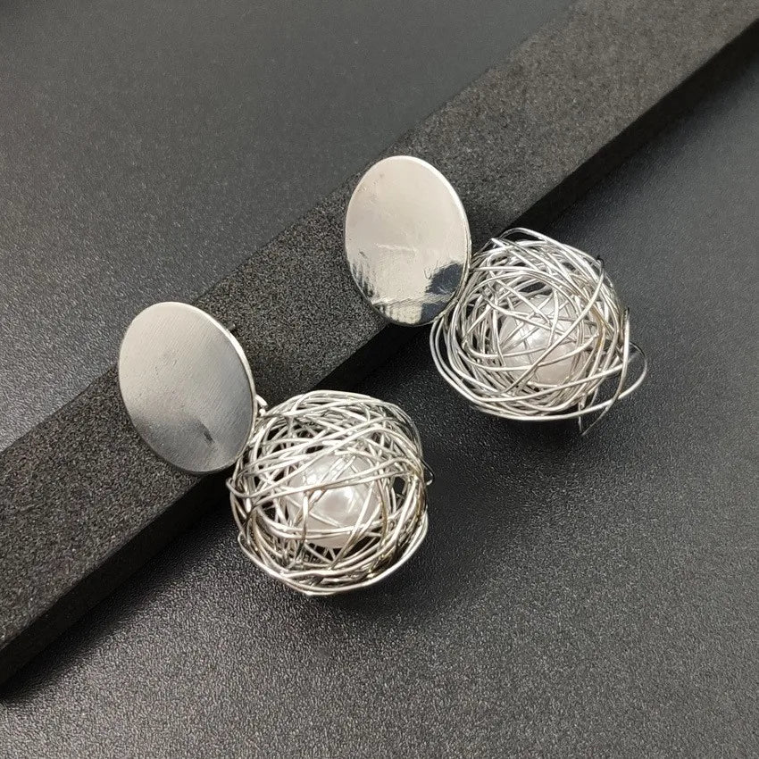 2019 Fashion Statement Earrings 2018 Ball Geometric Earrings For Women Hanging Dangle Earrings Drop Earring Modern Jewelry