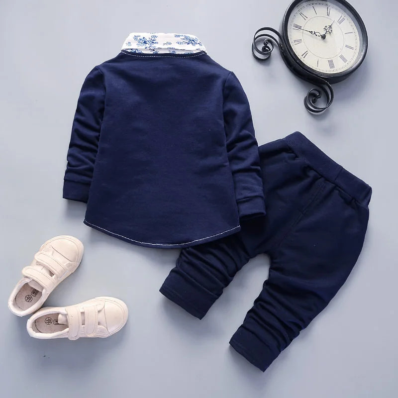 New Spring Autumn Baby Clothes Boys Gentleman Suit Children Fashion Jacket Pants 2Pcs/Set Toddler Casual Costume Kids Tracksuits