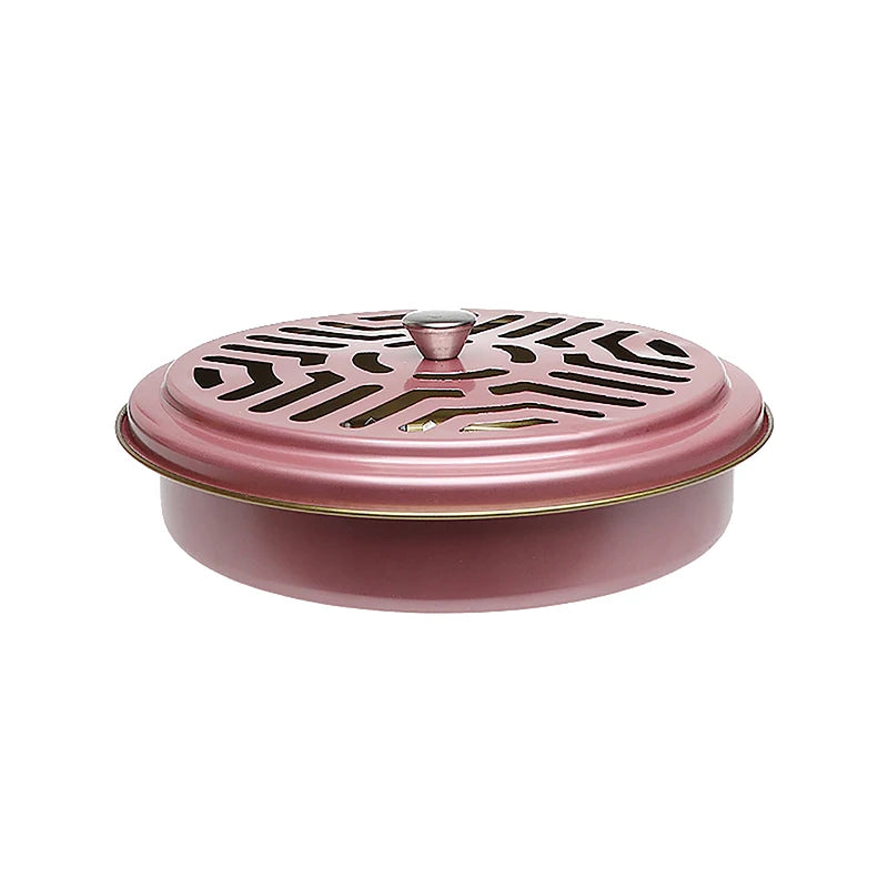 1PCS Mosquitoes Coil Holder Tray Frame Stainless Steel Round Rack Plate For Spirals Incense Insect Repellent Accessories