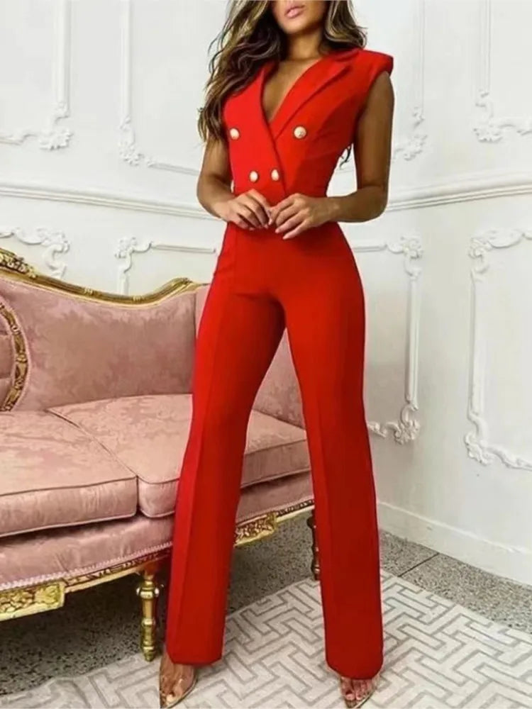 New women's jumpsuits 2024 spring autumn new long-sleeved slim professional jumpsuits elegant and elegant jumpsuits