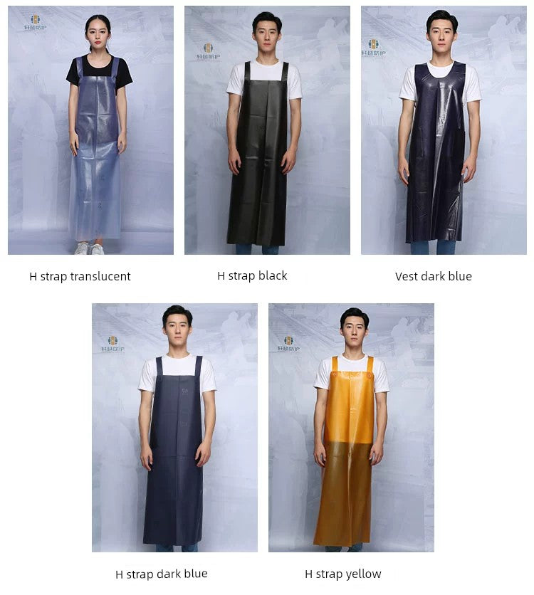 Vest-Style Long Beef Tendon Acid and Alkali Resistant Waterproof Apron