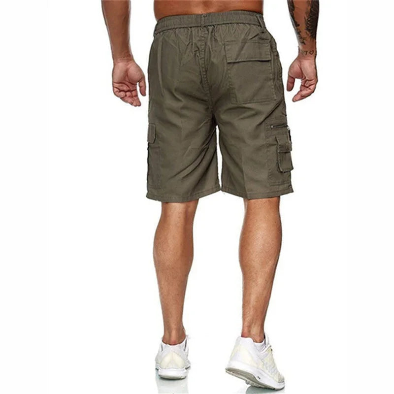 Camouflage men's shorts casual fashion shorts men's multi-pocket work shorts