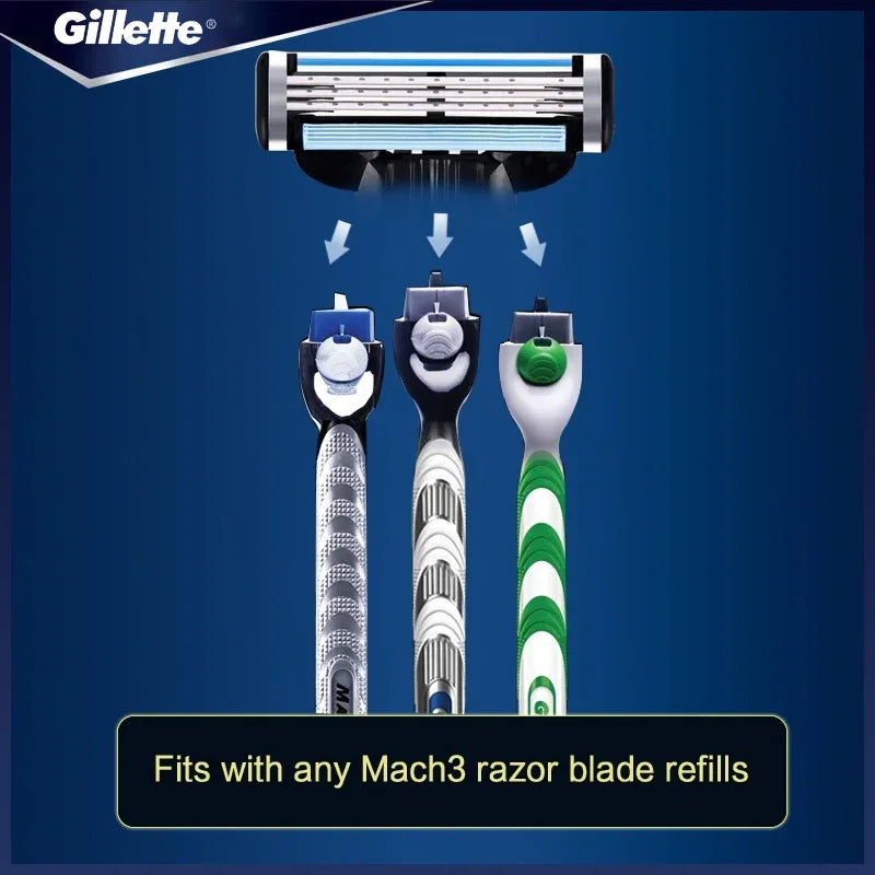 Genuine Gillette Mach 3 Manual Shaver For Men 3-Layers Blades Men's Razor Beard Shaving Hair Removal MACH 3 Shaver Razor