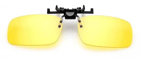 1Pc Car Night Safety Driving Glasses Clip On Sunglasses For Men Women Night Vision Glasses Anti-glare Driver Goggles Sunglasses