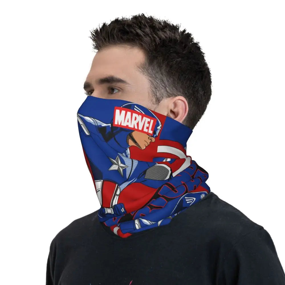 Limited Edition Bandana Neck Gaiter Motorcycle Club Marvel Face Scarf Cycling Face Mask Hiking Unisex Adult All Season