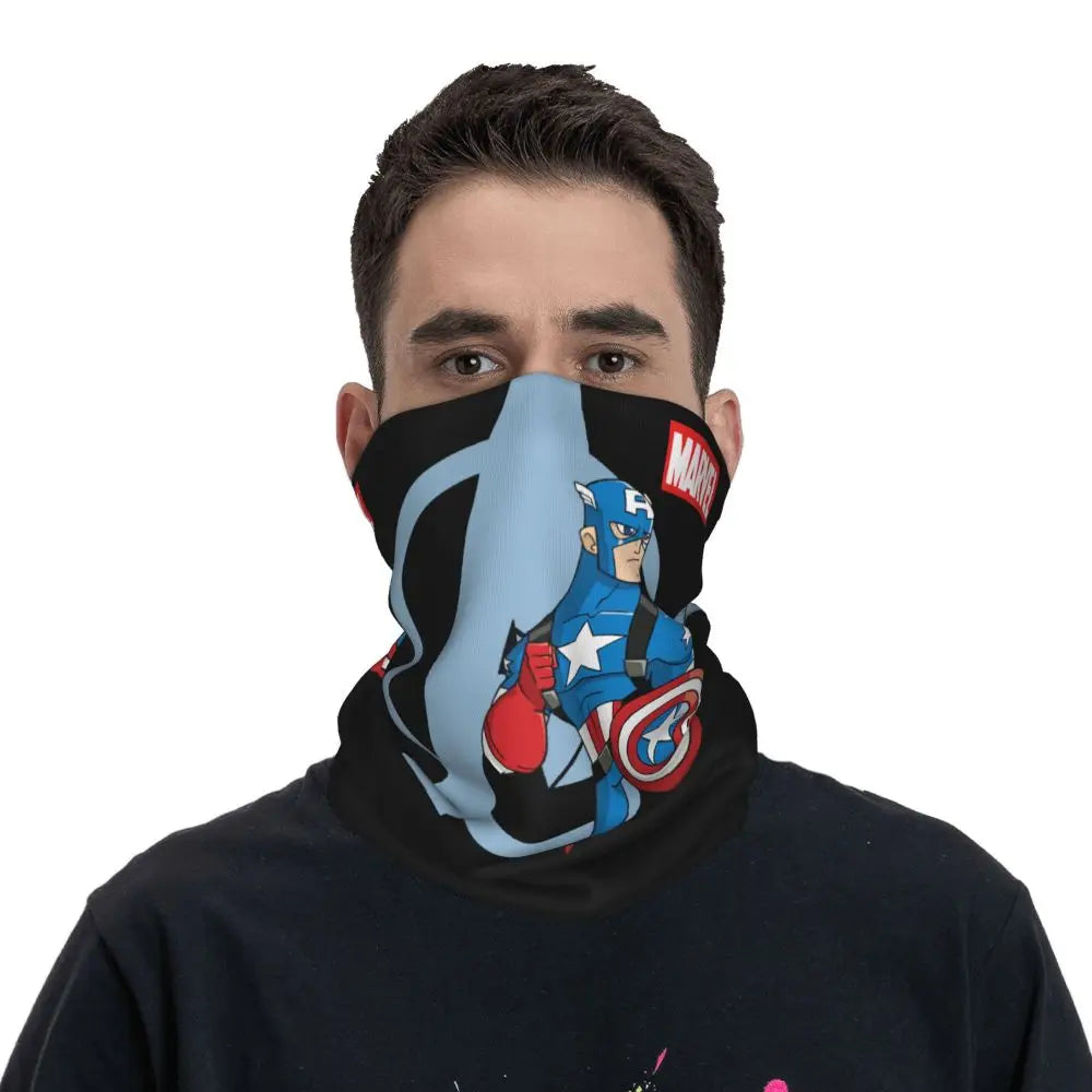 Limited Edition Bandana Neck Gaiter Motorcycle Club Marvel Face Scarf Cycling Face Mask Hiking Unisex Adult All Season