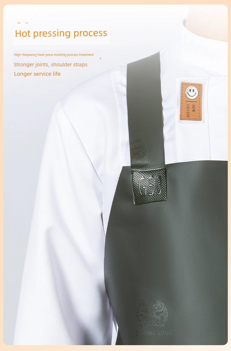 Beef Tendon Waterproof Special Apron for Dish Washing and Fish Killing Catering