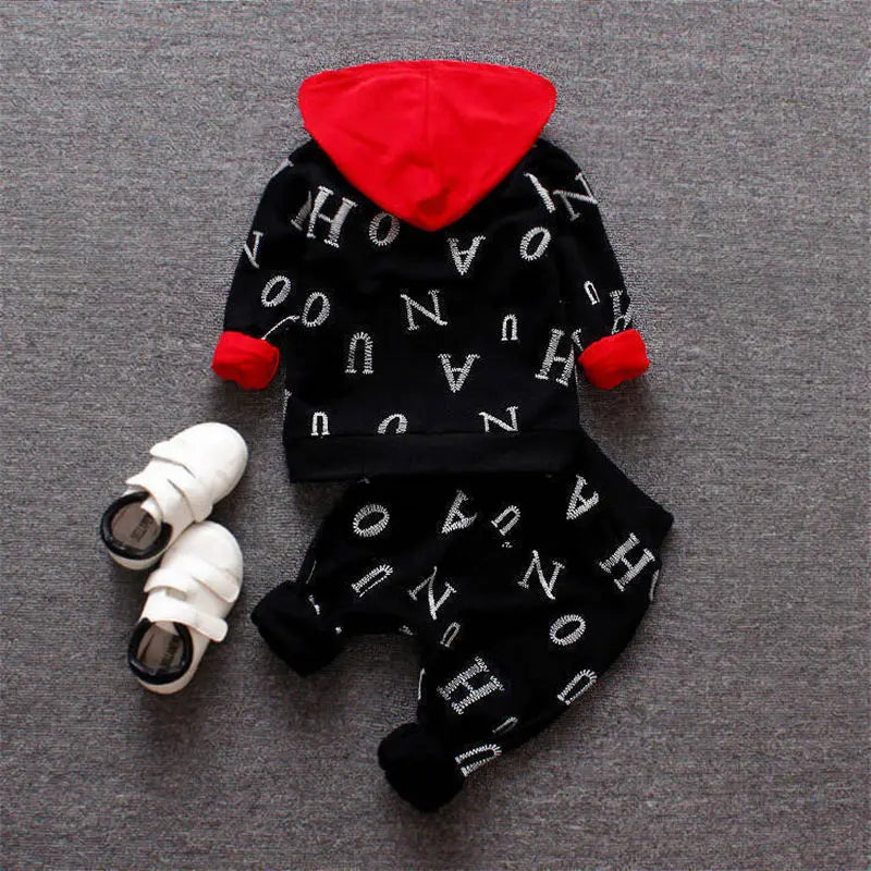 Baby Clothes Set Spring Autumn Winter Children Clothing Warm Suits Kids Baby Boys Jacket+pant 3PCS Child Training Boy Clothes