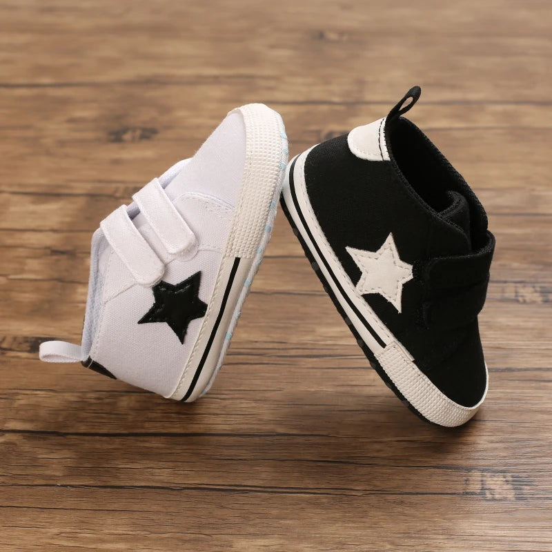 2024 New Baby Canvas Sneakers Anti-slip Soft Plaid Baby Boy Girl Shoes Newborns First Walkers Infant Baby Unisex Casual Shoes