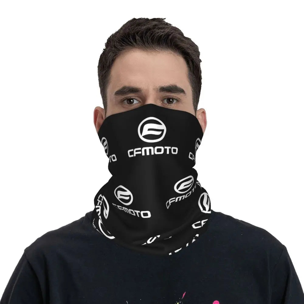 Cfmoto Motorcycle Bandana Neck Gaiter Printed Balaclavas Wrap Scarf Multifunctional Cycling Riding Unisex Adult Windproof