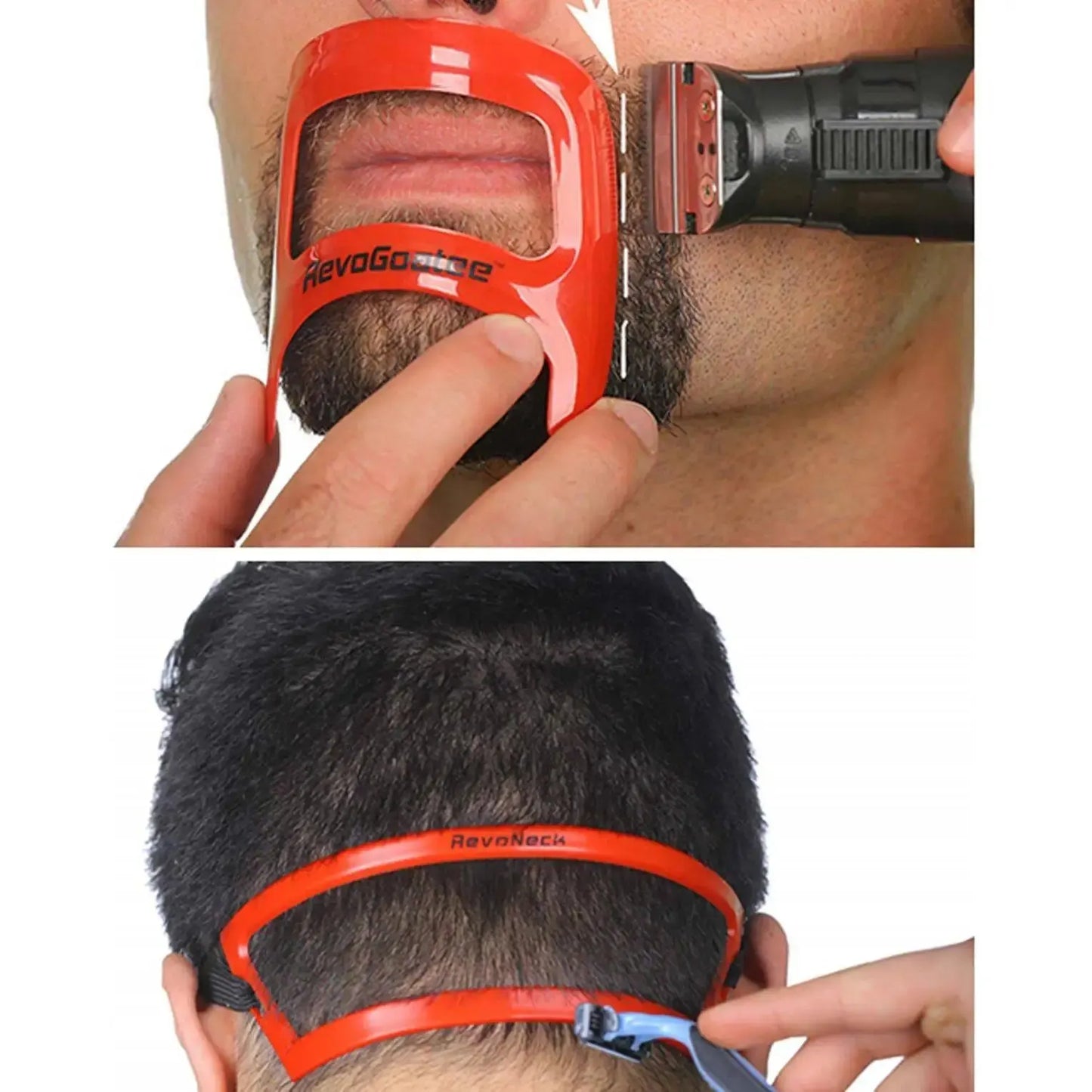 【Hot sales】2-piece men's facial hair comb Trimmer Plastic men's facial hair shaping comb Hair tool