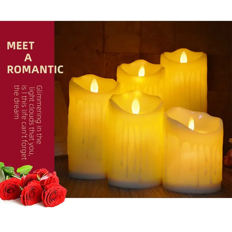 EW Led Simulation Electronic Candle Light Decorative Light